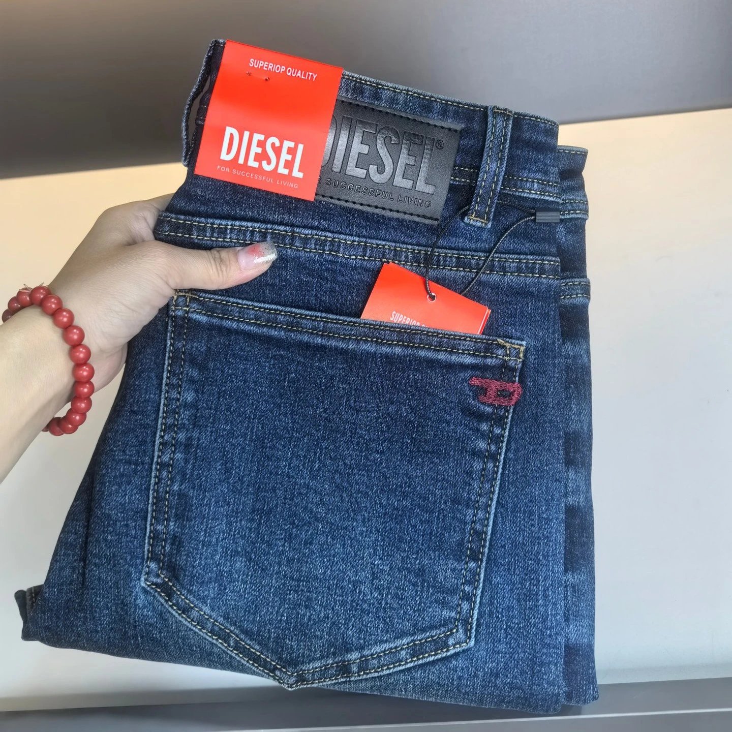 Diesel Denim Jeans Slim Fit Pants Blue