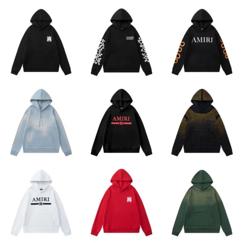 Amiri Graphic Print Streetwear Hoodie Multicolor