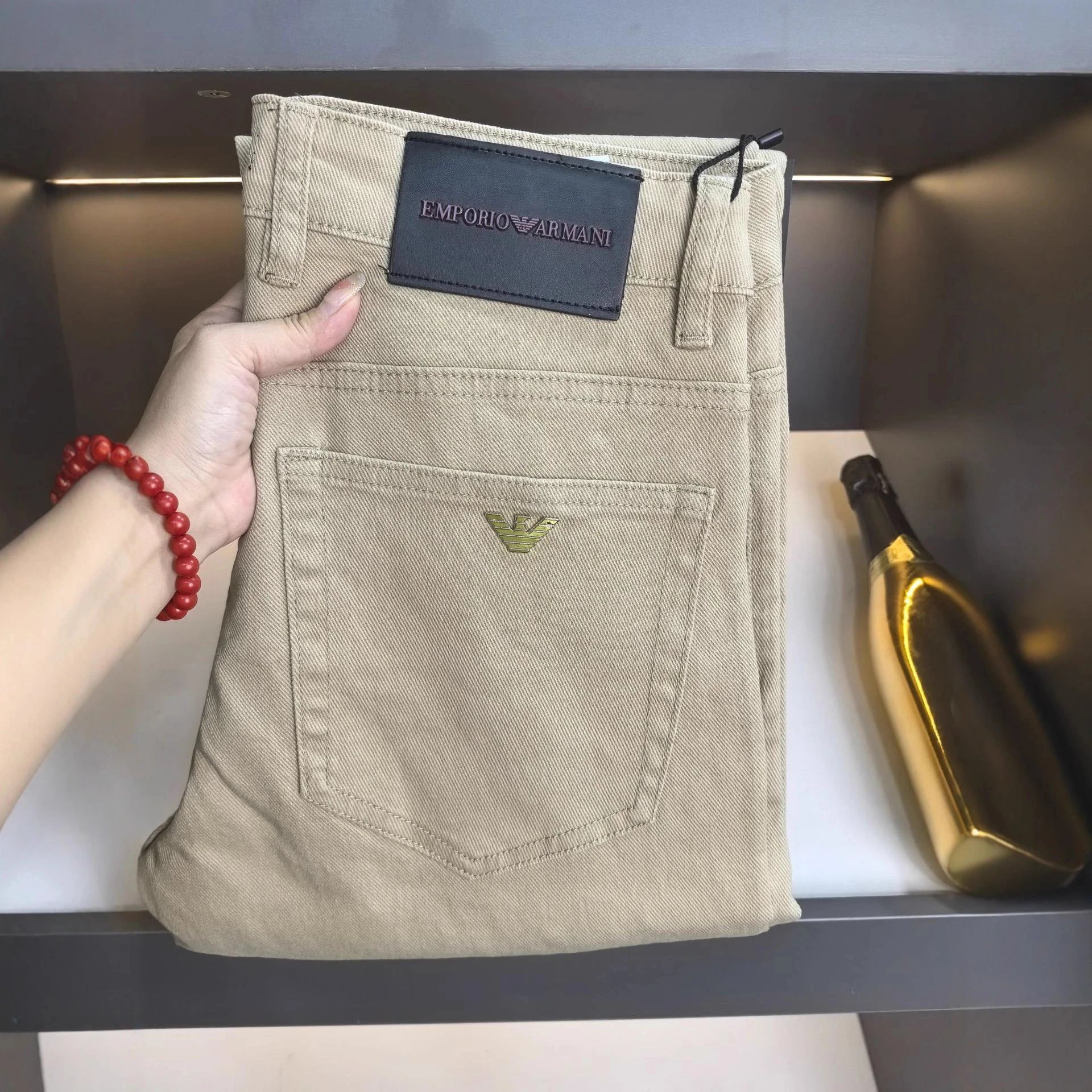 Emporio Armani EA Chino Casual Pants Beige