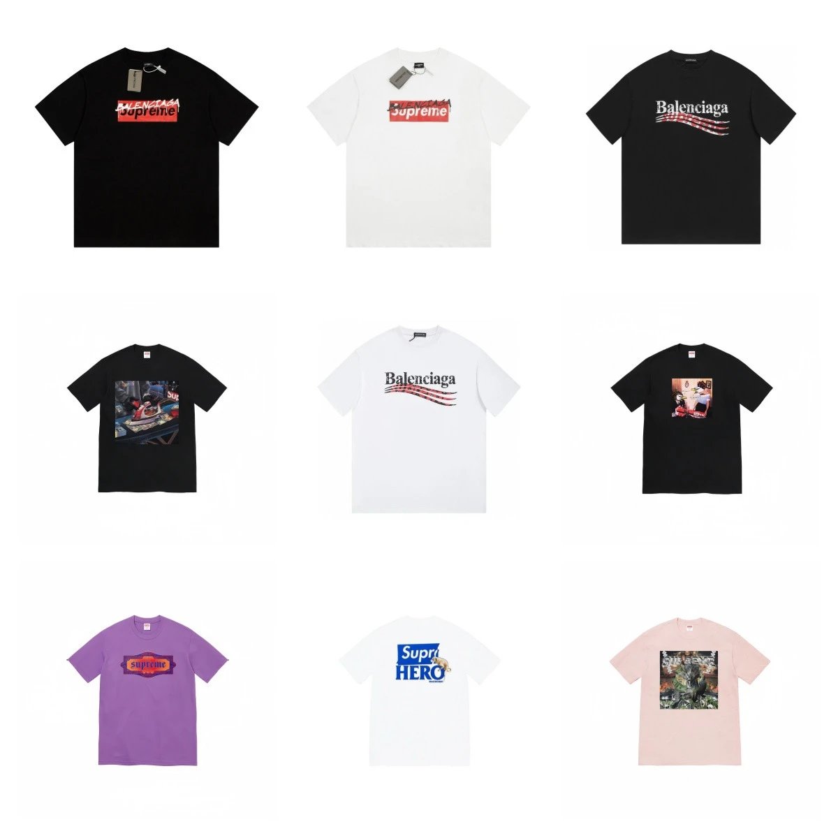 Supreme Graphic Streetwear T-Shirt Multicolor