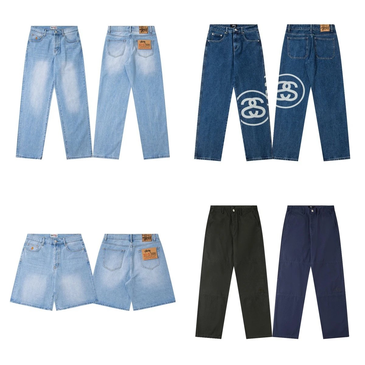 Stussy Big Ol' Jeans Loose Fit Denim Pants Blue