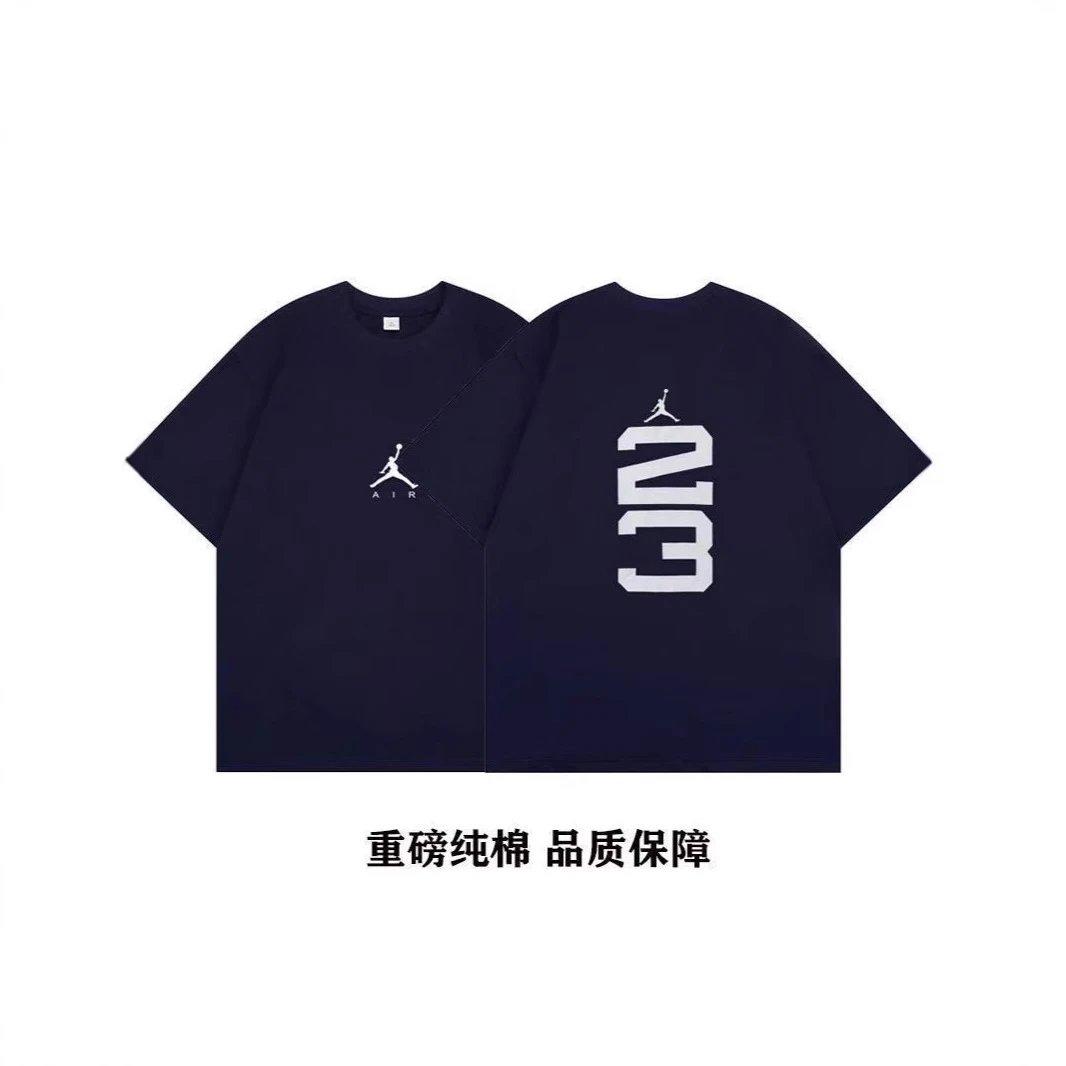 Jordan 23 Graphic Cotton T-Shirt Navy