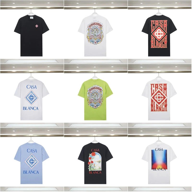 Casablanca Graphic Print Cotton T-Shirt Multicolor