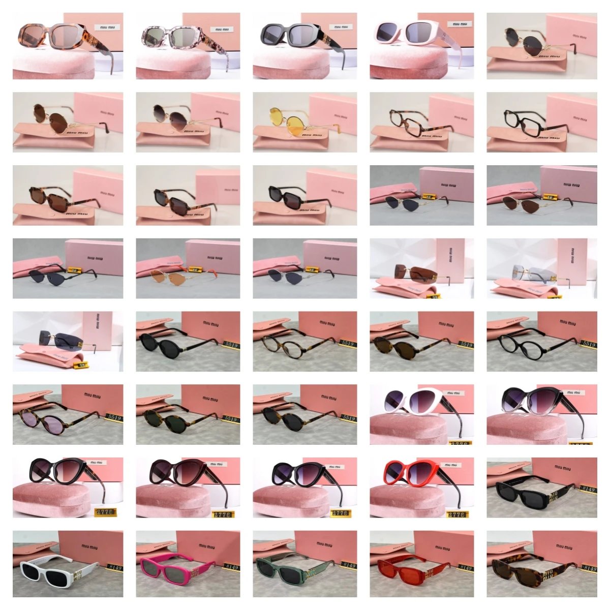 Miu Miu Sunglasses Collection Designer Eyewear Multicolor
