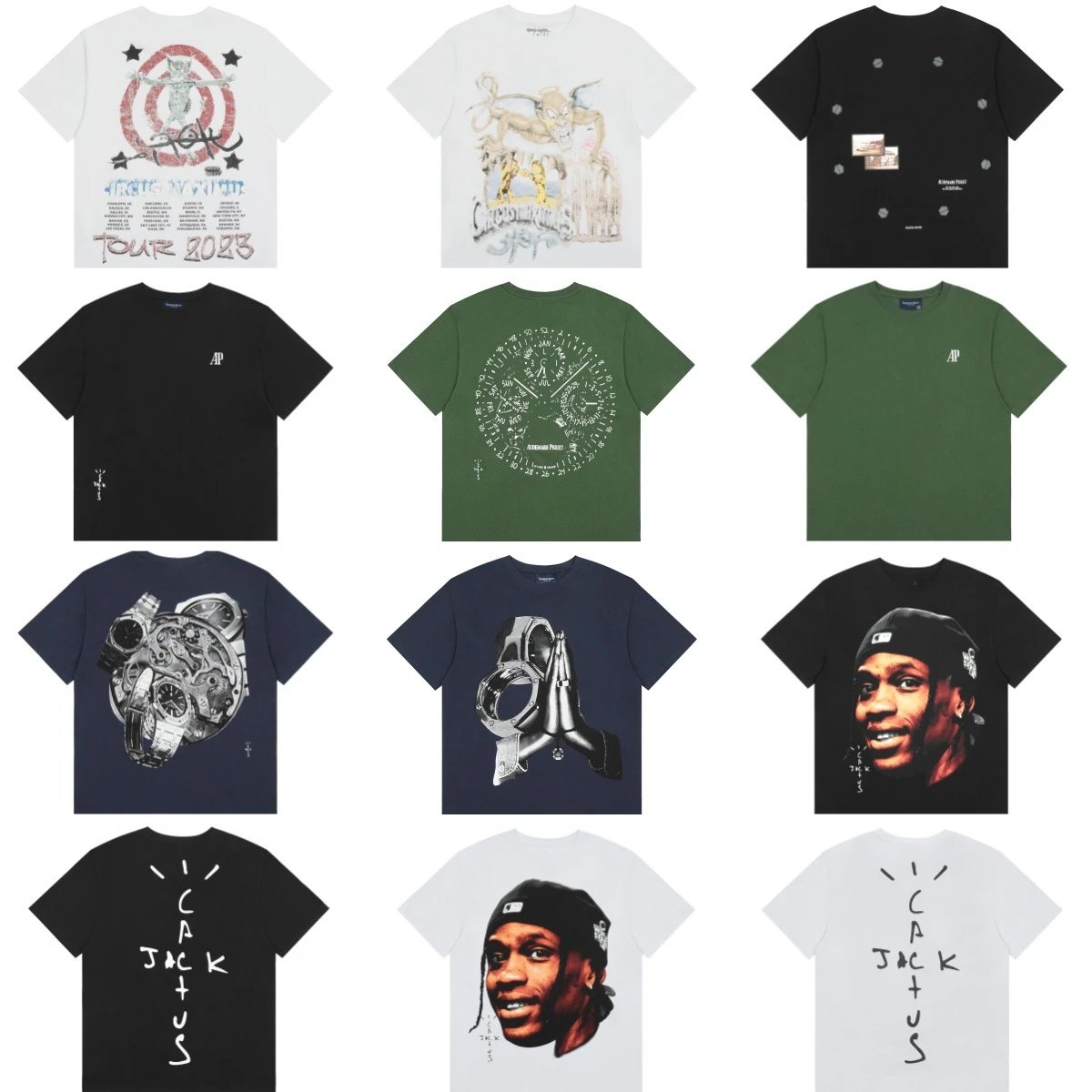 Cactus Jack Graphic Print Oversized Tee Multicolor